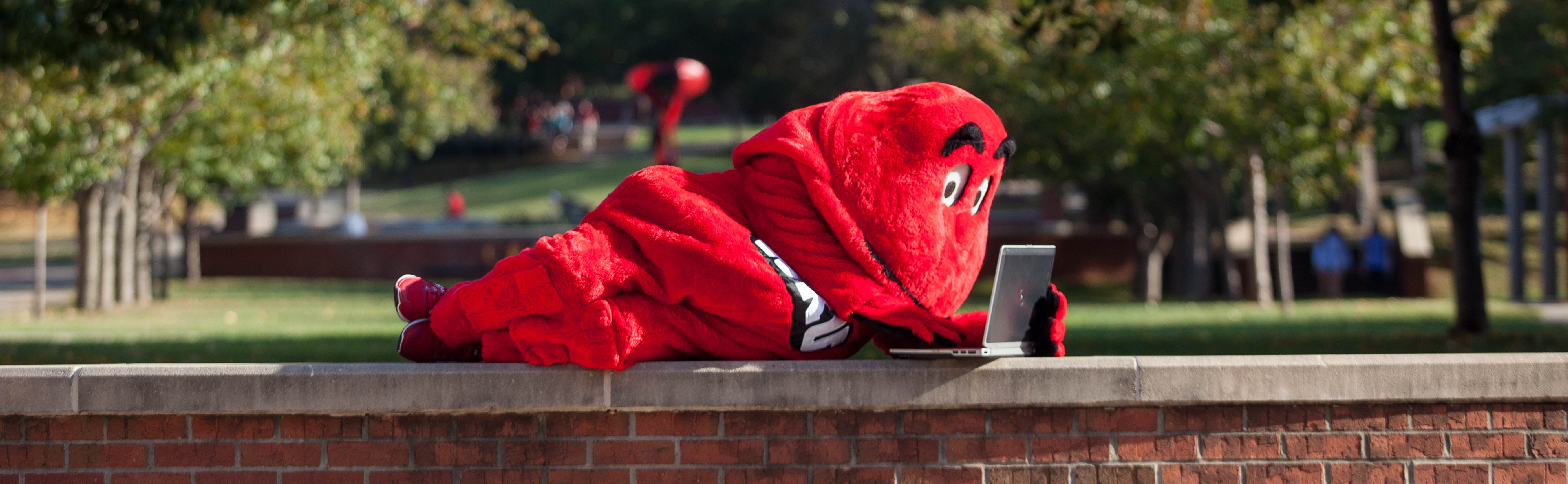 Big Red in the Library