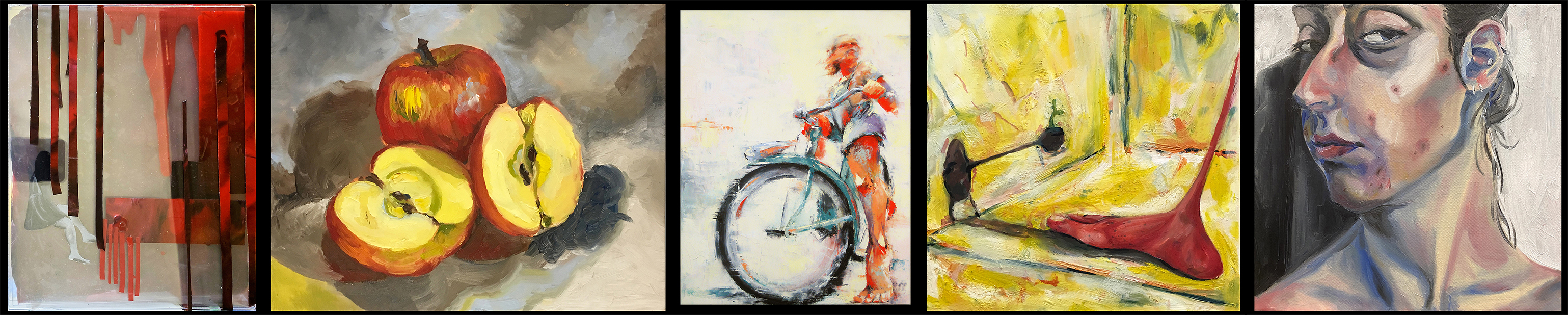 Group of Student Paintings 1