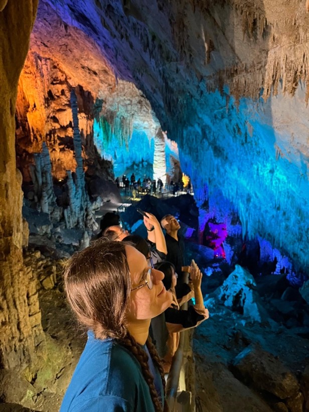 Evie Dukes inside Furong Cave in the South China Karst World Heritage Site. CHL China Trip