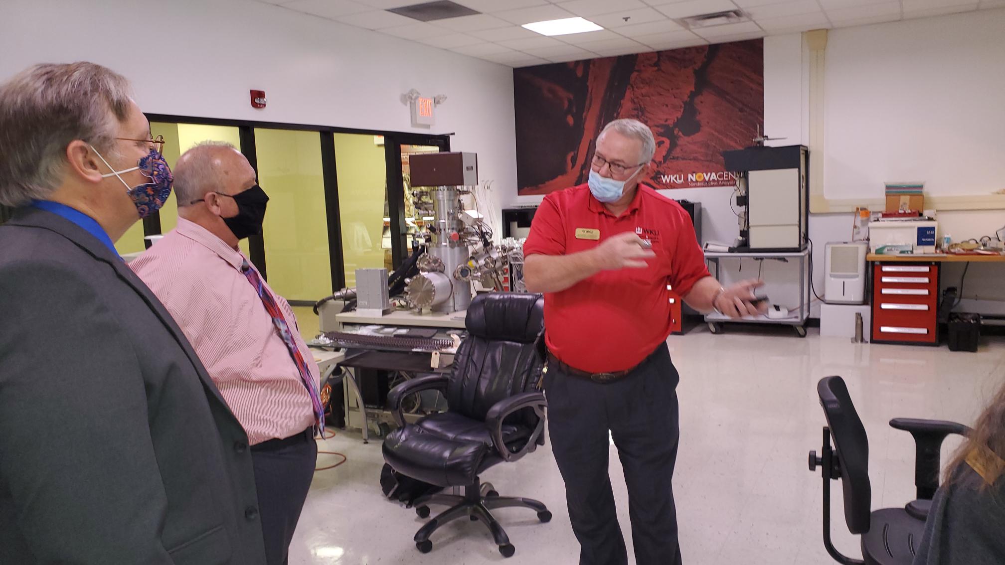 Center for Research and Development Visit from the dean and provost.