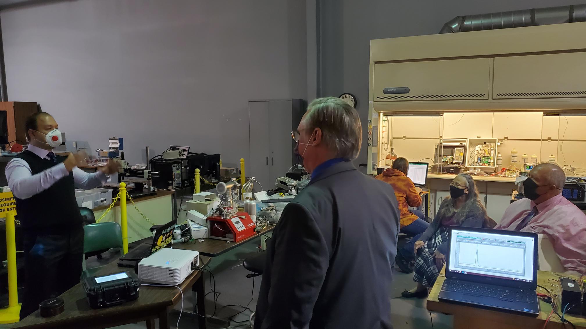 Center for Research and Development Visit from the dean and provost.