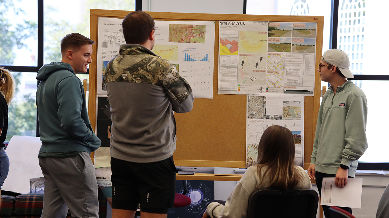 Architectural Science students working on projects