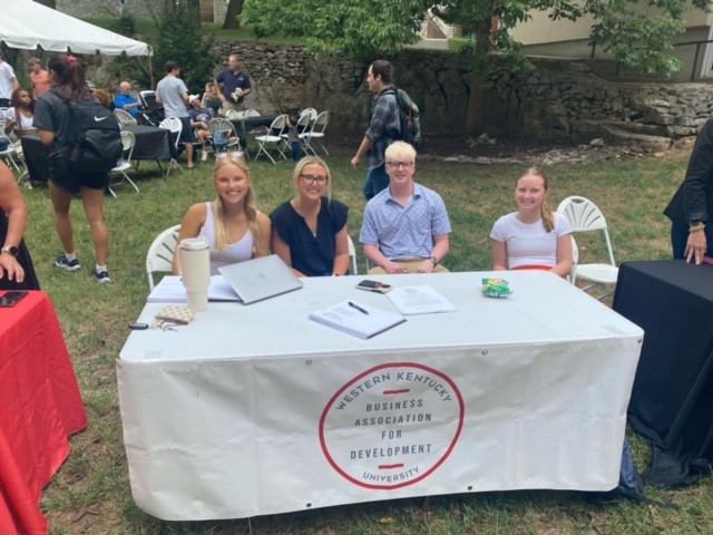 Business Association for Development Info Table