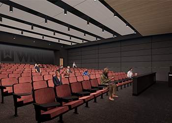 College of Business Building - half auditorium 