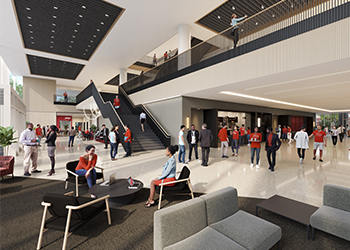 College of Business Building - South Lawn Entry View