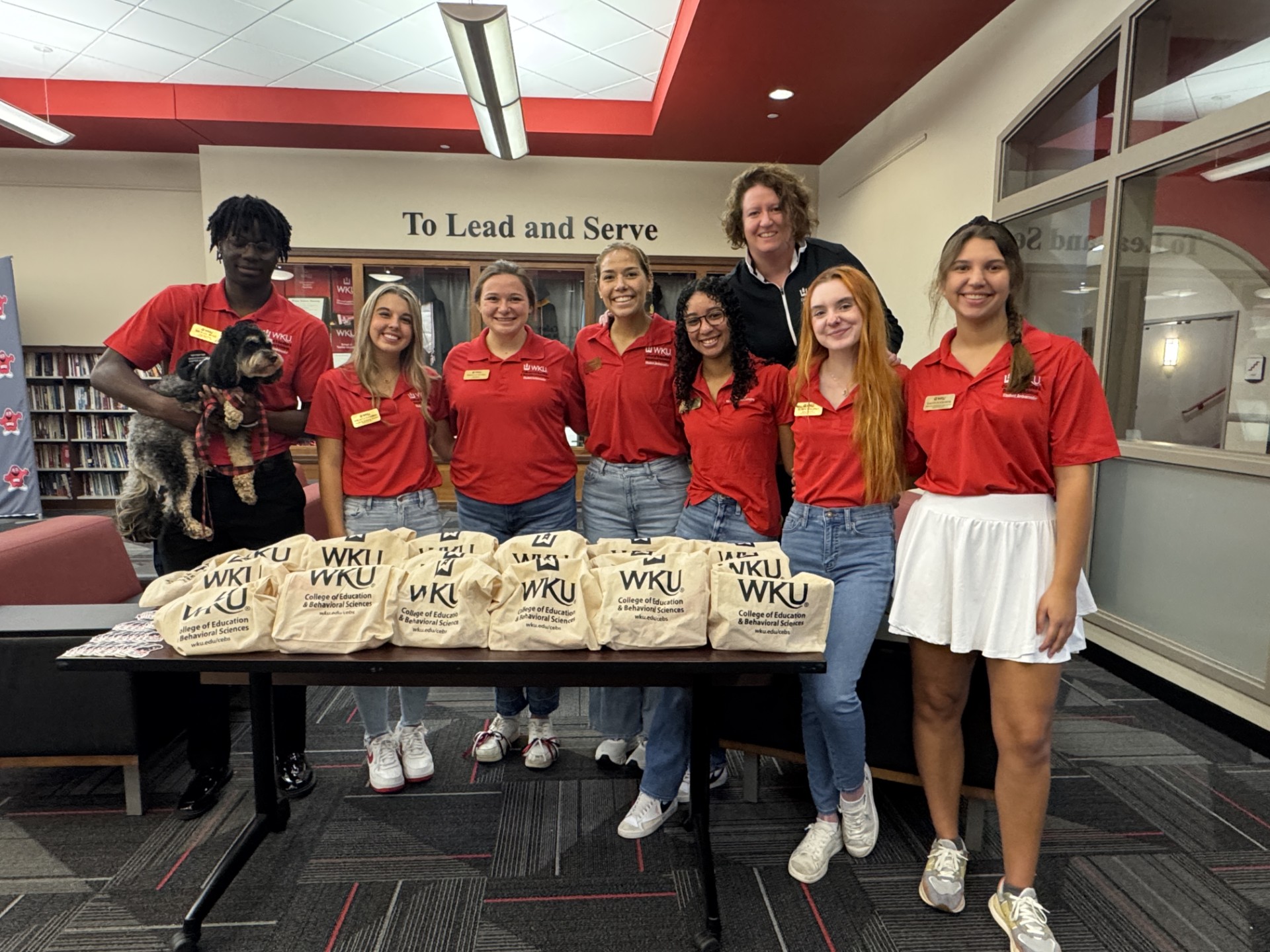 CEBS student ambassador with Chip CEBS student ambassador