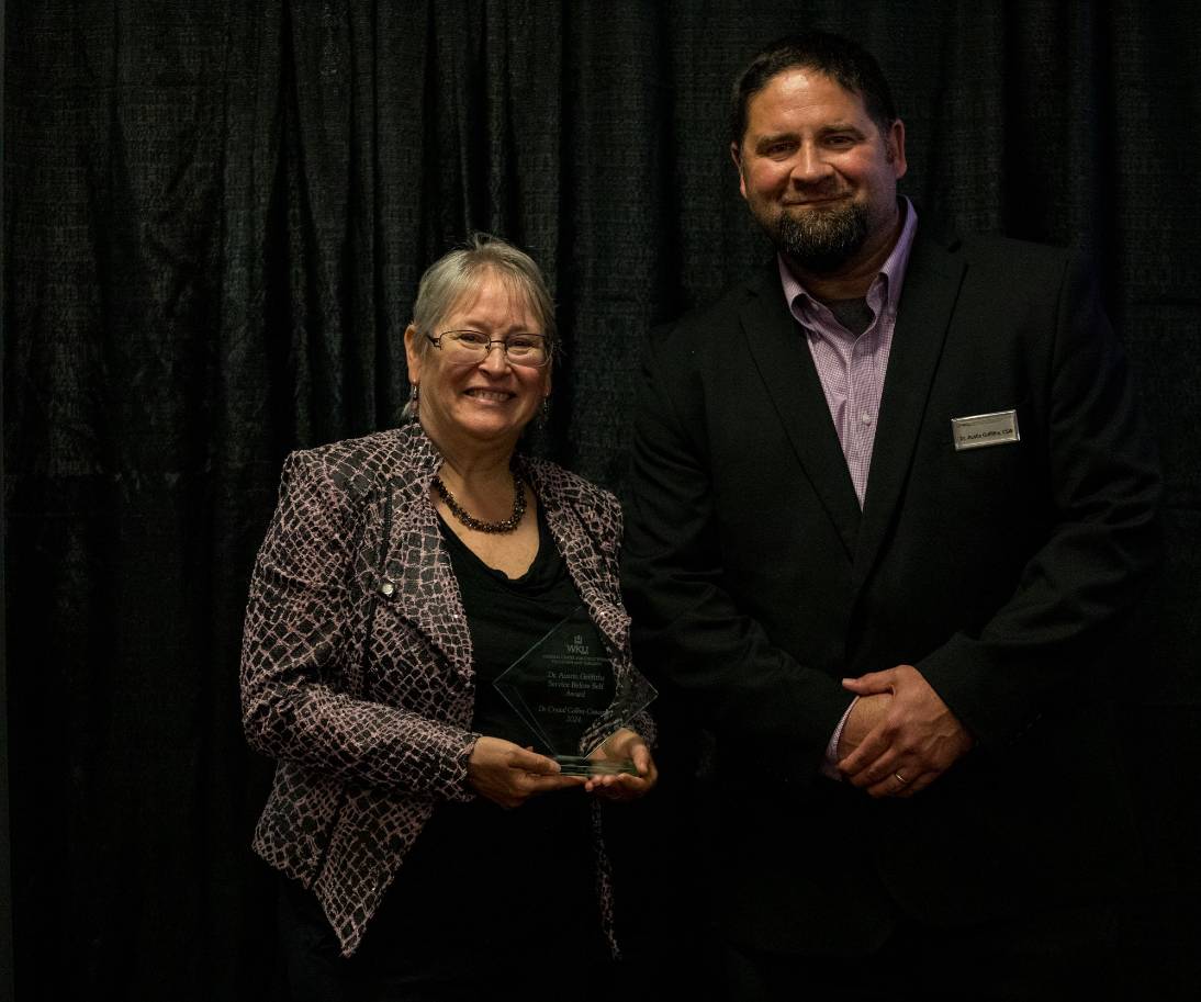 Dr. Griffiths with winner