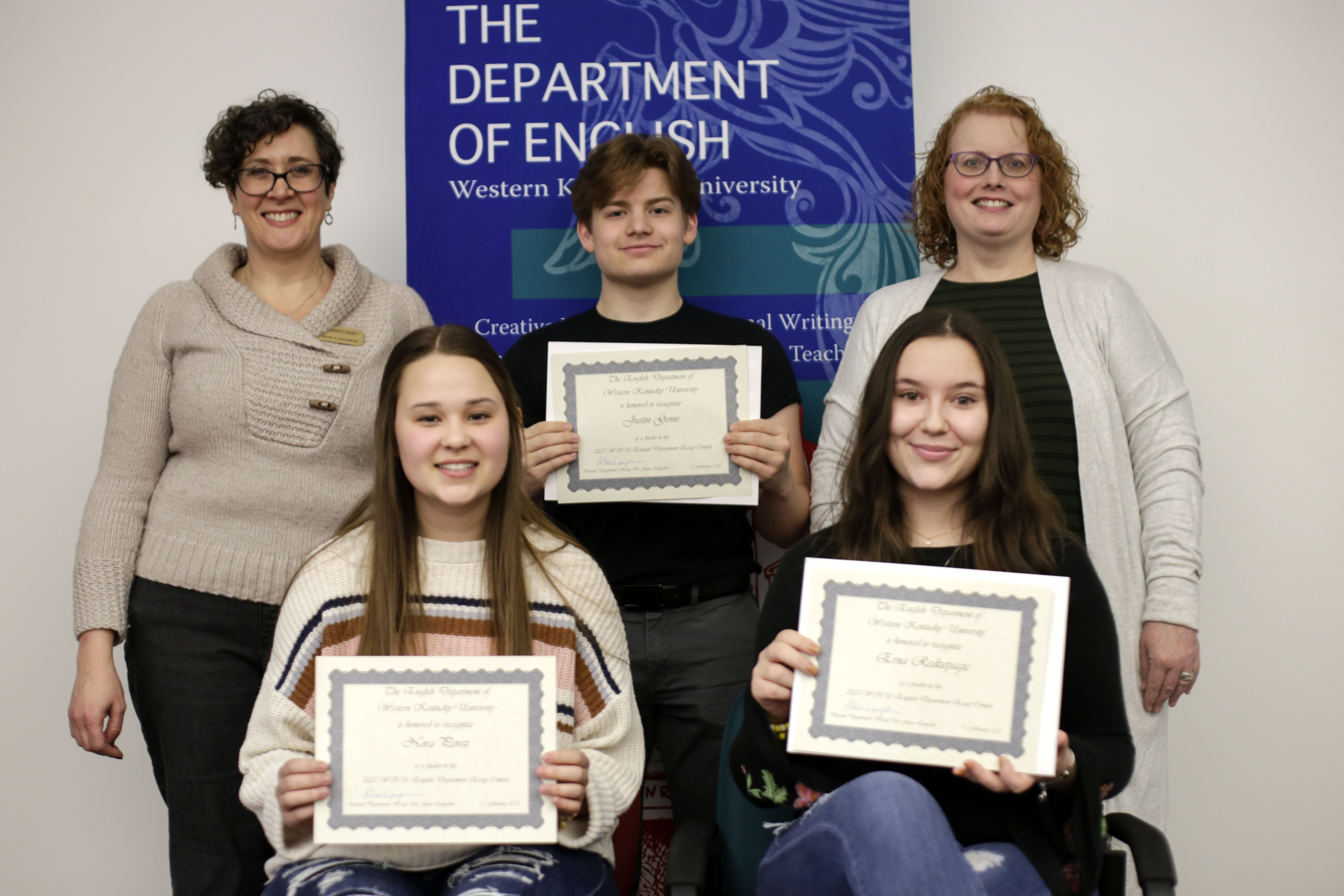 2020 Creative Writing winners