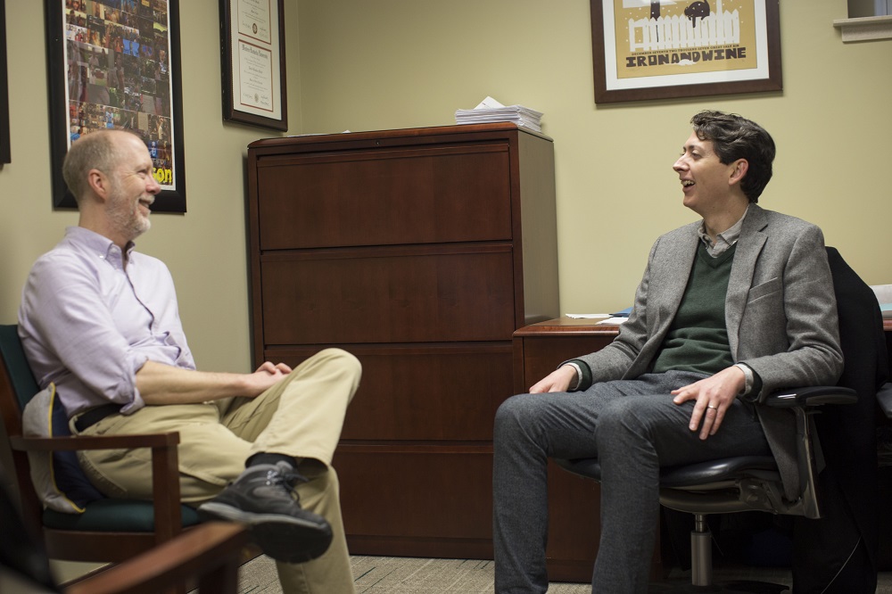 Dr. Ted Hovet with Graduate Derick Strode