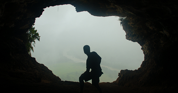 Student Looking at Landscape