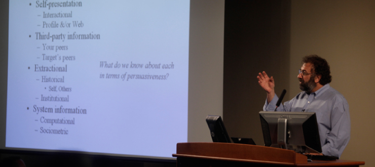 A WKU faculty member presenting during a class