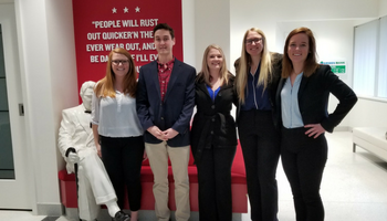 CFA team visiting Yum Corporation