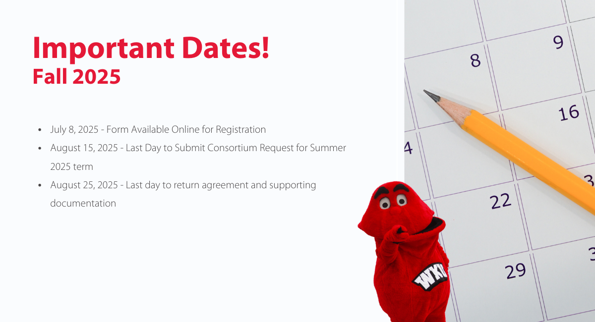 Fall 2025 Consortium Dates