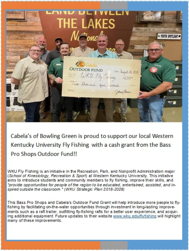 Outdoor Fund grant announcement