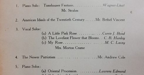 Program for the 1914 Western Kentucky State Normal School's inter-society oratorical competition