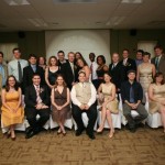 At the wedding of Stephanie Patterson and Corey Alderdice; many are members of WKU Forensics