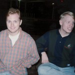 Autumn ice-cream social: Jack (grad asst) and Chris Chandler