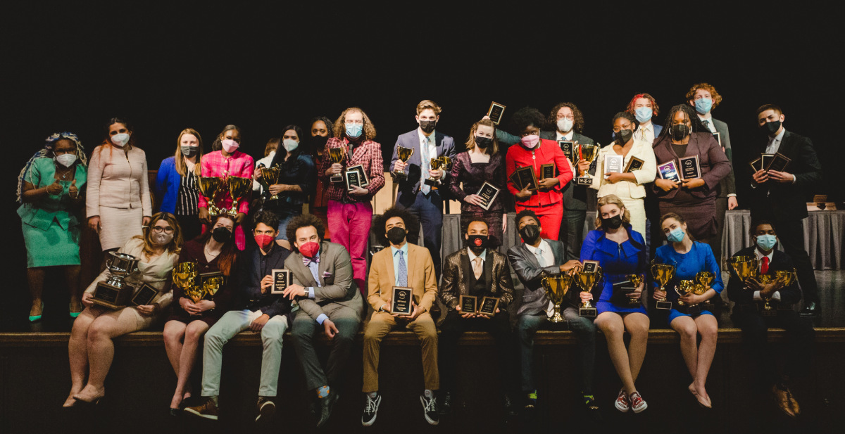 2021-22 WKU Forensic Team holding awards from NFA at the end of the competition year 2021-22 WKU Forensic Team holding awards from NFA at the end of the competition year