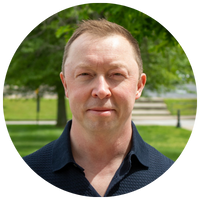 image of man wearing a black polo