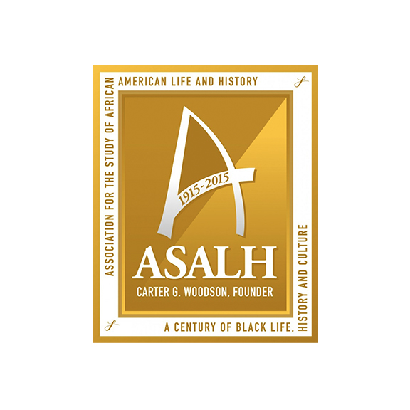 Association for the Study of African American Life and History in gold.