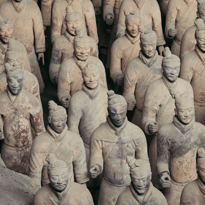 Terracotta Army Statues in Xi'an China