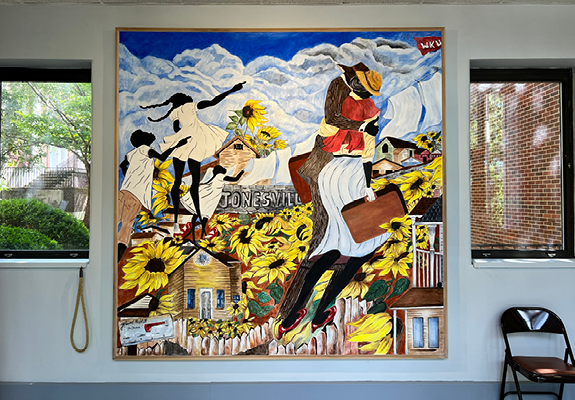 Jonesville mural at the Kentucky Museum