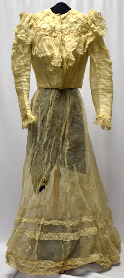 1985.82.1 Lace two piece gown