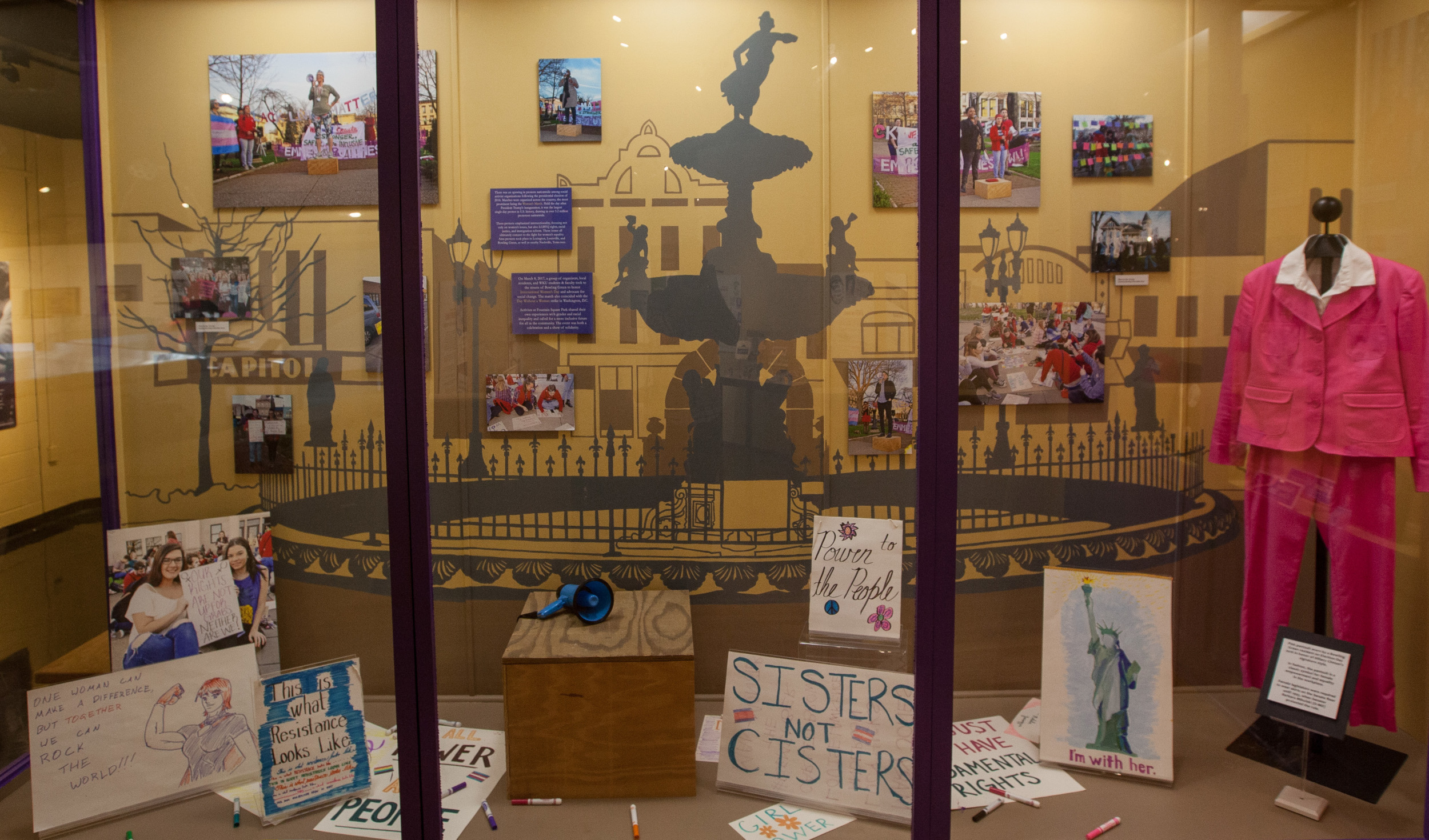 Mural of Women's March at Circus Square Park