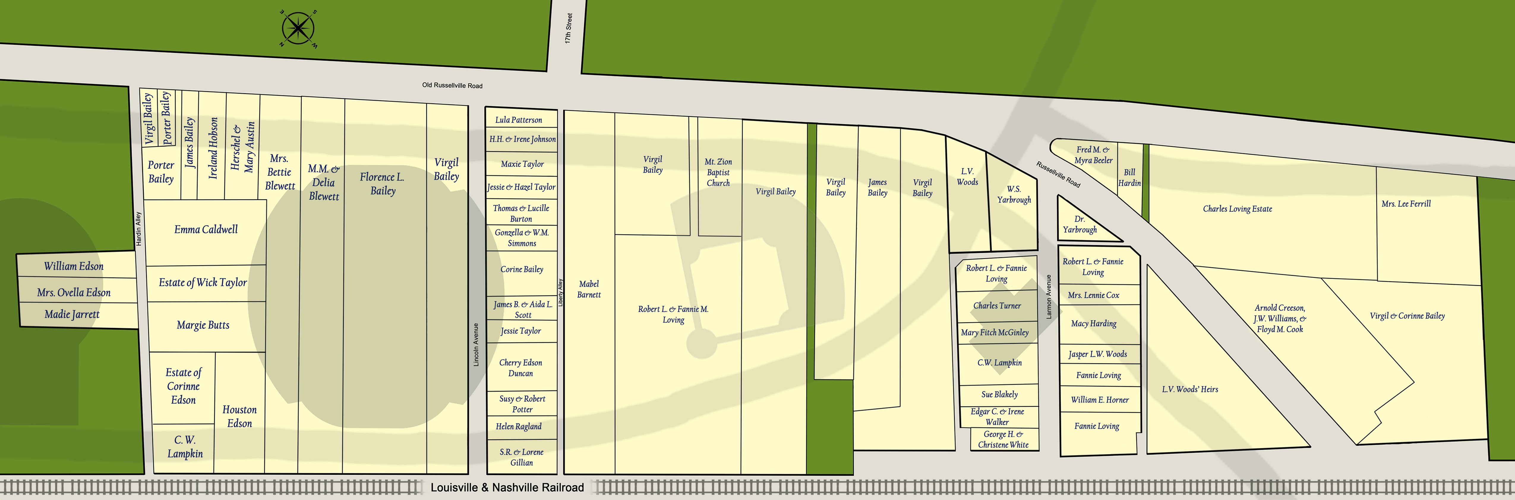 Map of Jonesville 1963