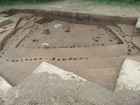 Excacation of a house showing various levels