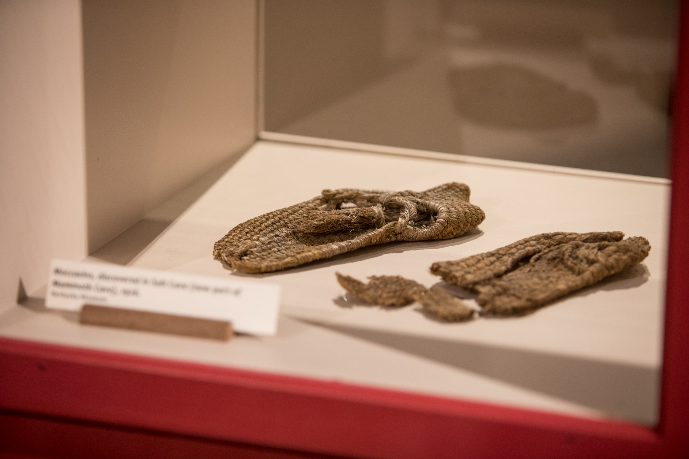 Moccasins found in Salts Cave.