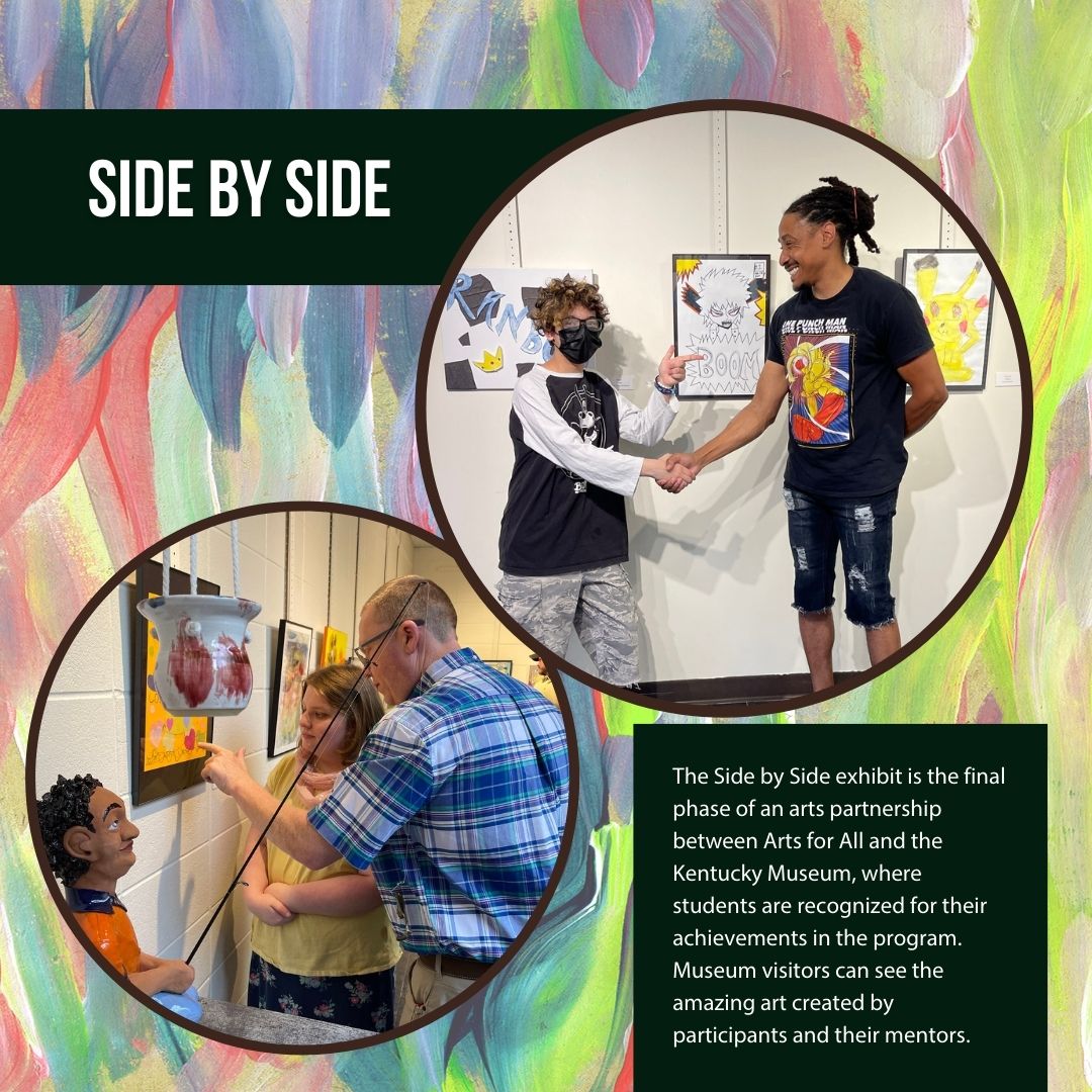 Students in the side by side program with teaching artists