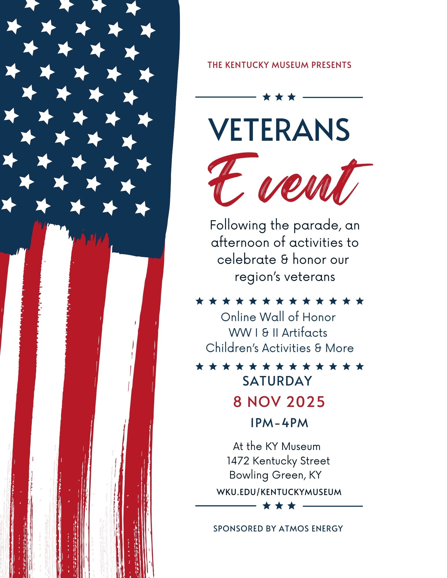 Veterans event graphic 