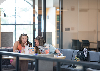 students in the commons