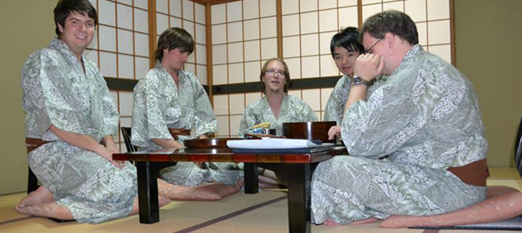 Students traveling for Japanese language.