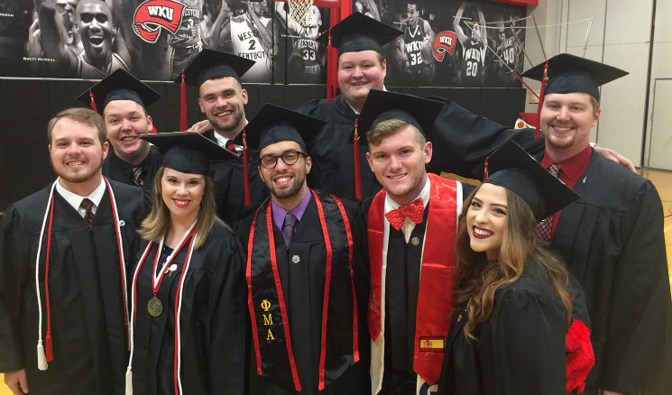 Senior Abby White leads the National Anthem