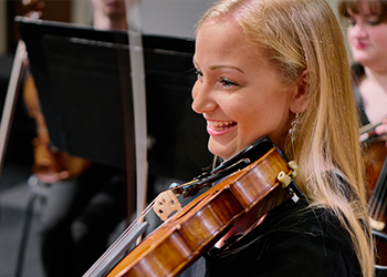 Woman playing Violin