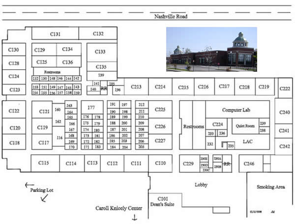 Map Inside WKU South Campus