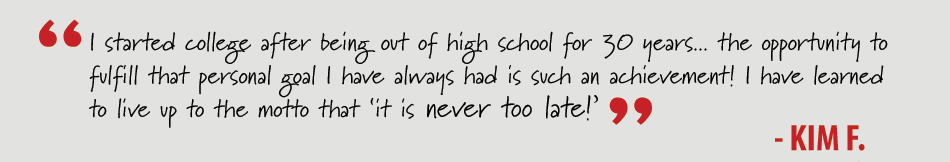 Testimonial from a non-traditional student pursuing a degree online at WKU