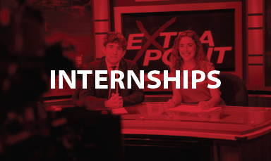 Internships with girl on computer