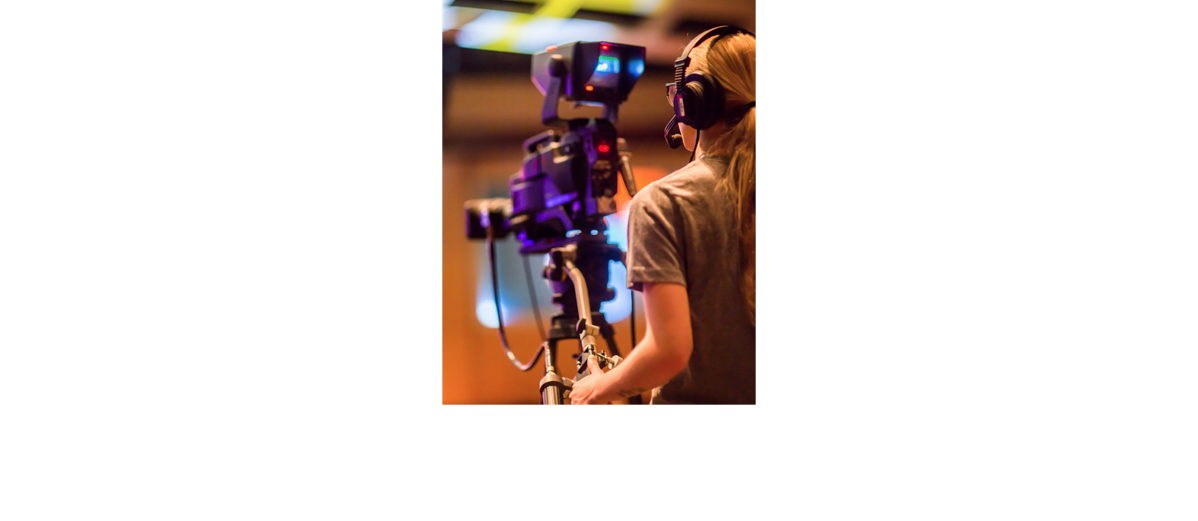 woman with video camera