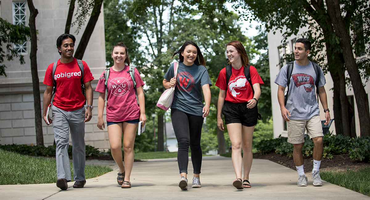 WKU Students Walking