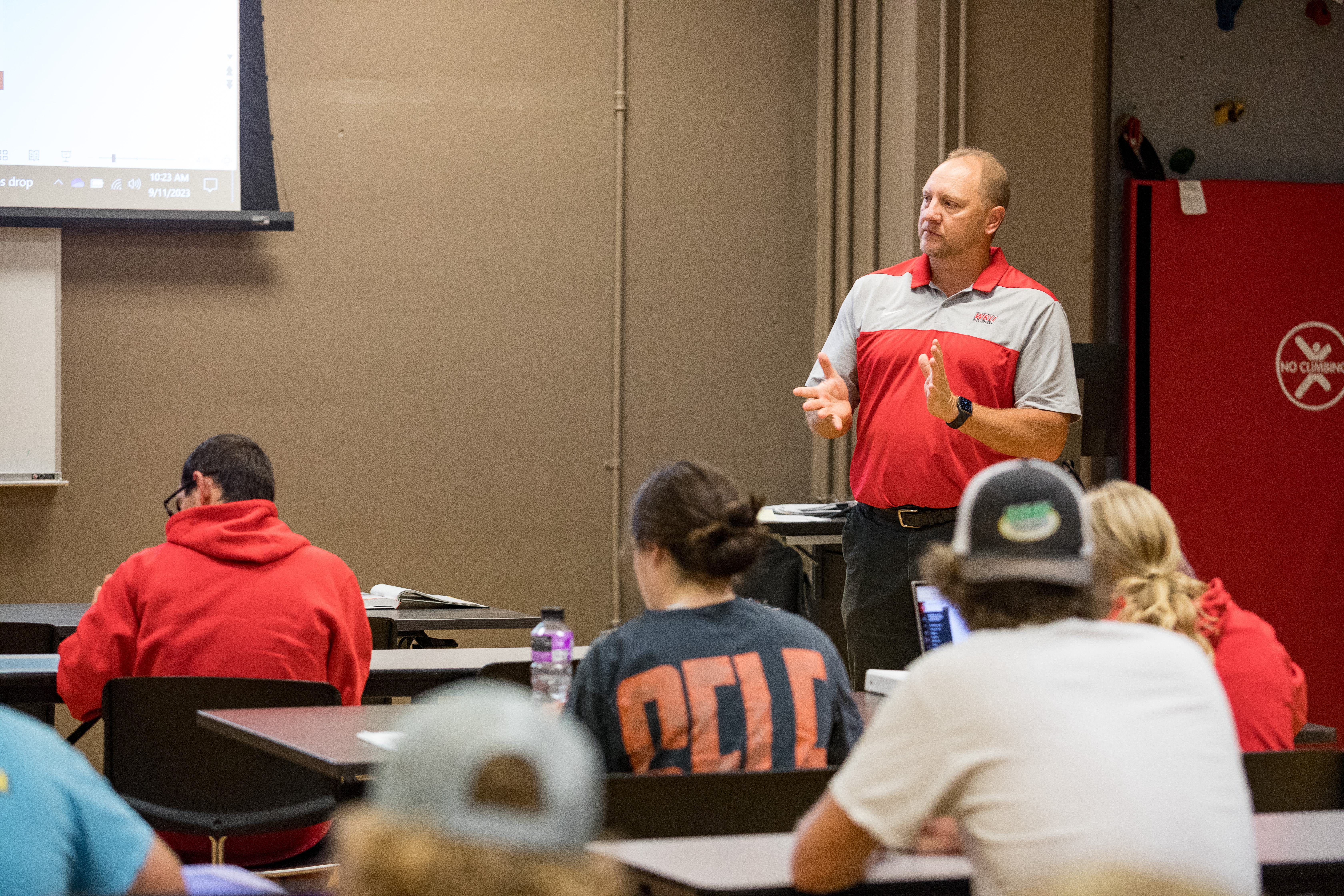 Students in PE class at WKU