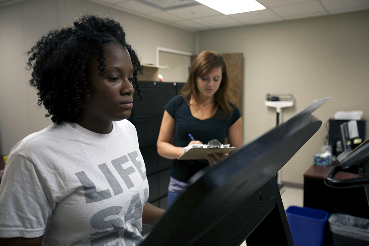 Psychology students in the Research Lab