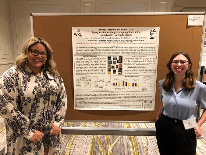 Cognitive Aging Conference 2022 BriAnna Lowe and Emily Knapp