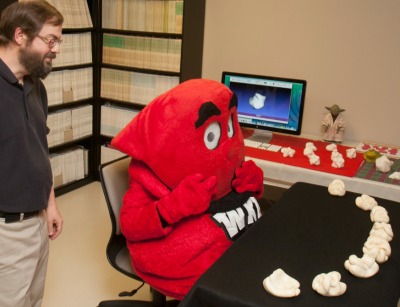 Dr. Norman with Big Red