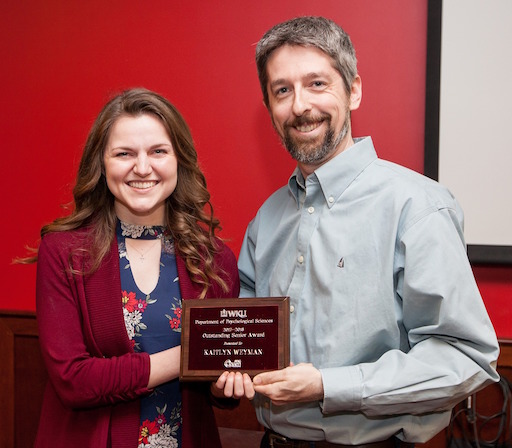 Dr. Shake and student Katilyn Weman