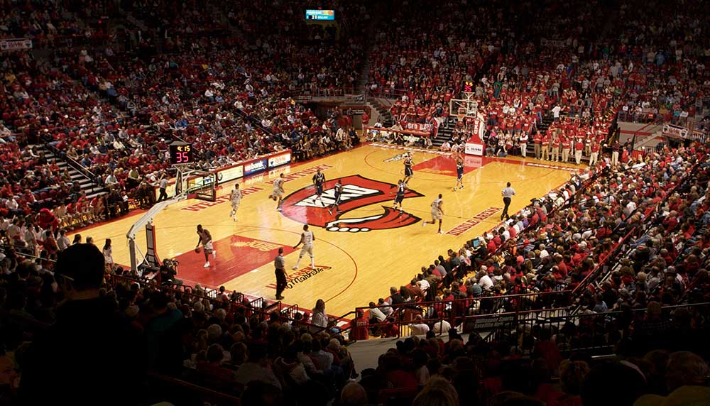 E.A. Diddle Arena - basketball game