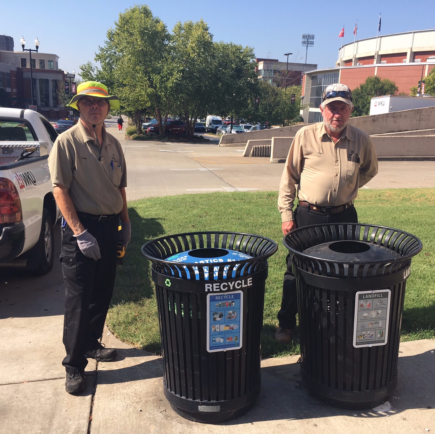 Outdoor Recycling Bins
