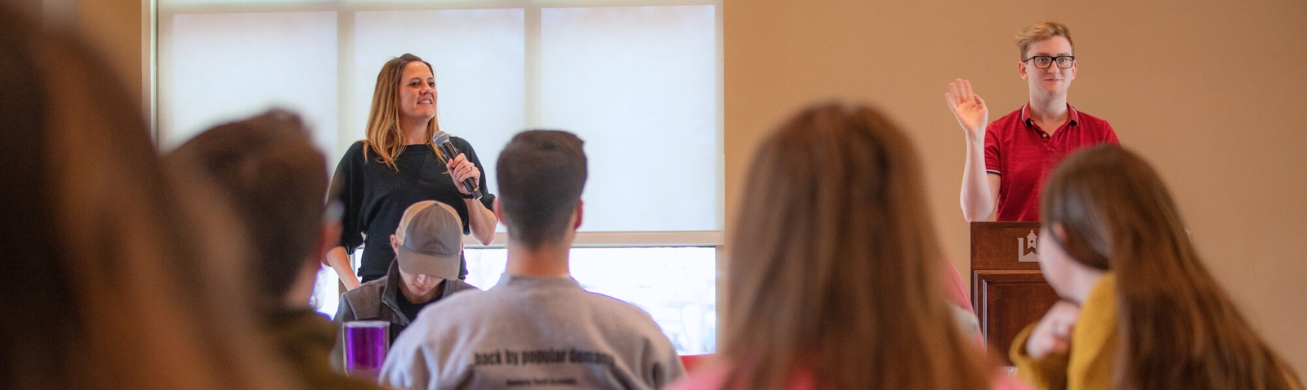 students at a festival in Mongolia